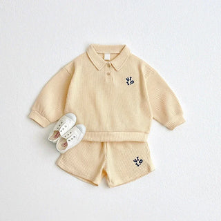Vidi Waffle Shorts Set - RYAN AND REMI
