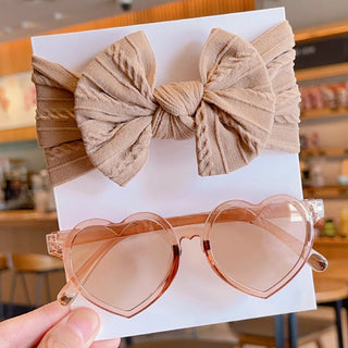 Headband with Heart Glasses
