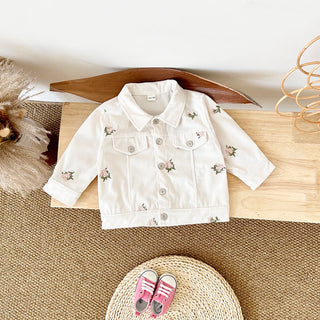 Flower Embroidery Jacket - RYAN AND REMI