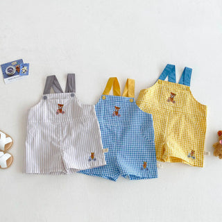 Checkered Bear Jumpsuit