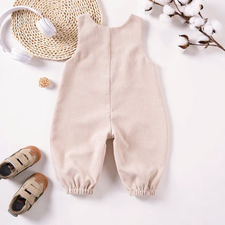 Cute bBear Pocket Overalls Jumpsuit