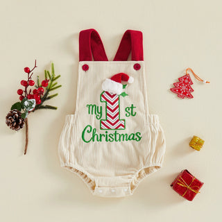 Backless Christmas Romper