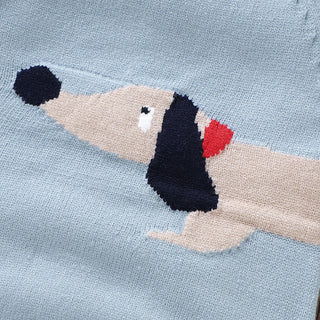 Newborn Dog Design Knitted Bodysuit - RYAN AND REMI