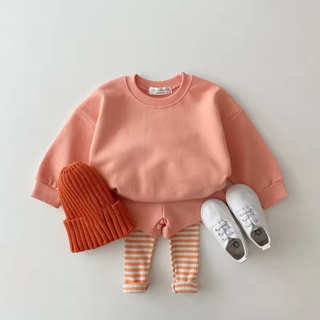 Solid Sweatshirt Shorts Jogger Set - RYAN AND REMI