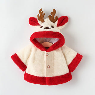 Plush Reindeer Poncho