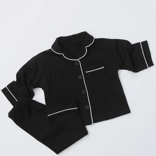 Piped-Trim Pajamas Set - RYAN AND REMI