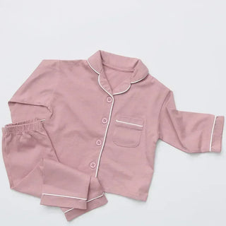 Piped-Trim Pajamas Set - RYAN AND REMI