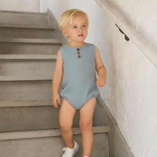 Sleeveless Muslin Bodysuit