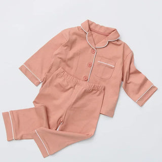 Piped-Trim Pajamas Set - RYAN AND REMI